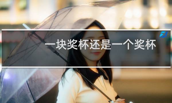 一块奖杯还是一个奖杯图片