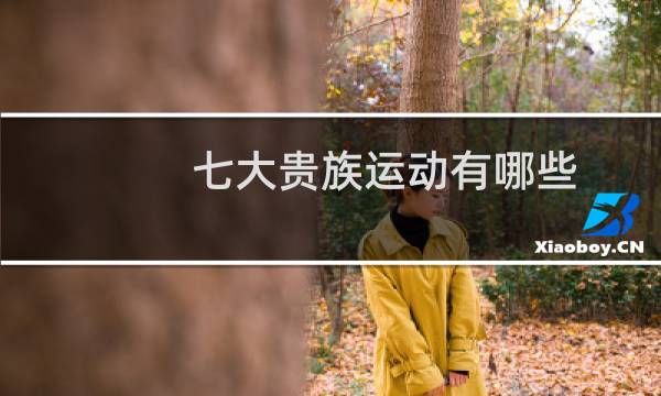 七大贵族运动有哪些图片