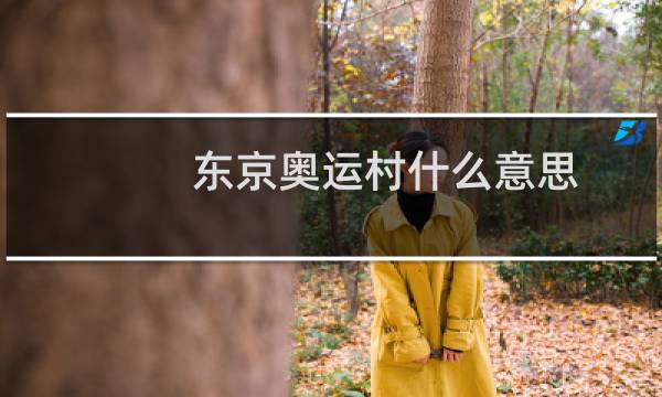 东京奥运村什么意思图片