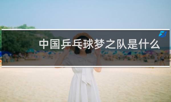 中国乒乓球梦之队是什么意思图片