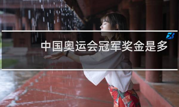 中国奥运会冠军奖金是多少图片