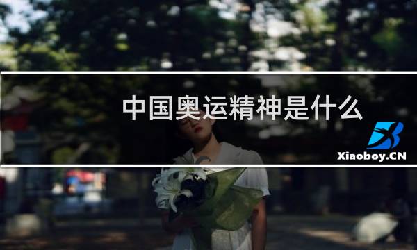 中国奥运精神是什么图片