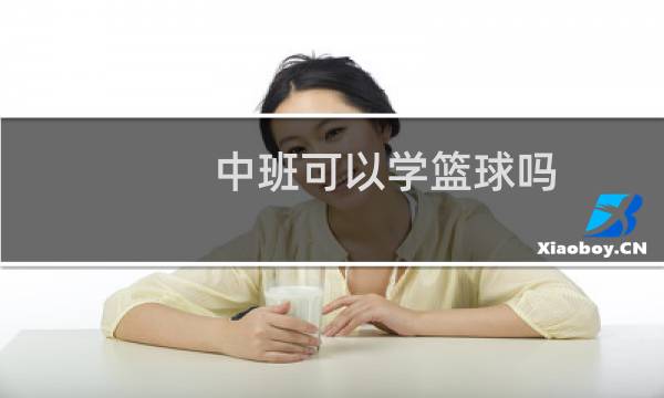中班可以学篮球吗图片