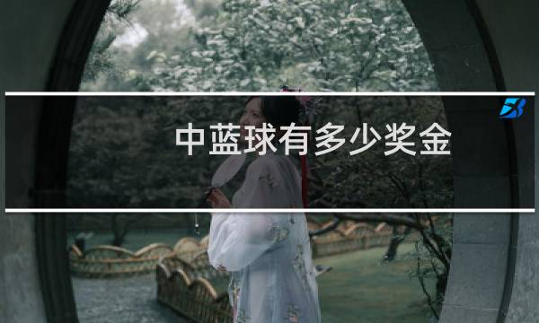 中蓝球有多少奖金图片