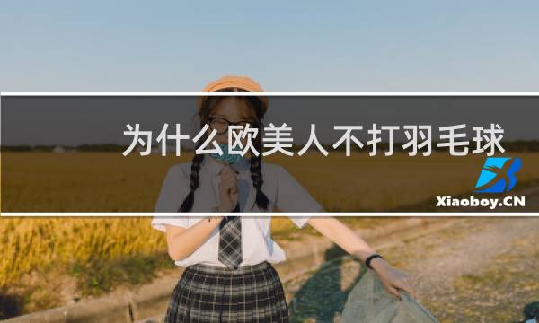 为什么欧美人不打羽毛球图片