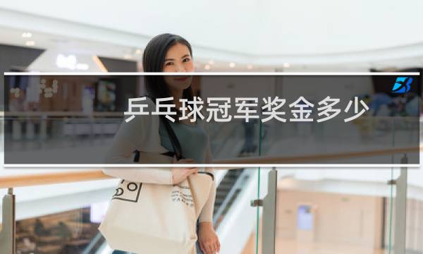乒乓球冠军奖金多少图片