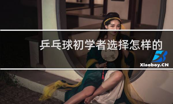 乒乓球初学者选择怎样的胶皮图片