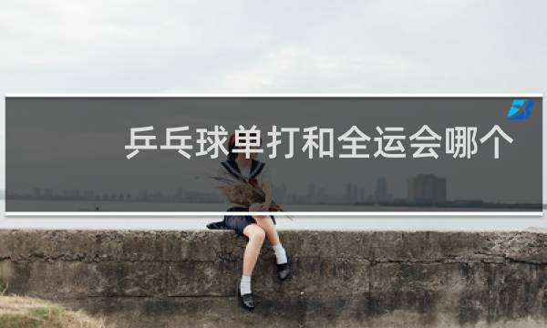 乒乓球单打和全运会哪个难图片