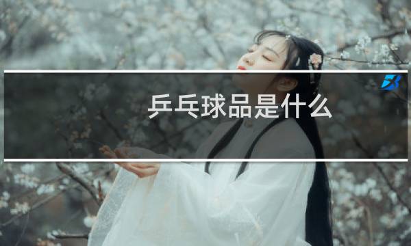 乒乓球品是什么图片