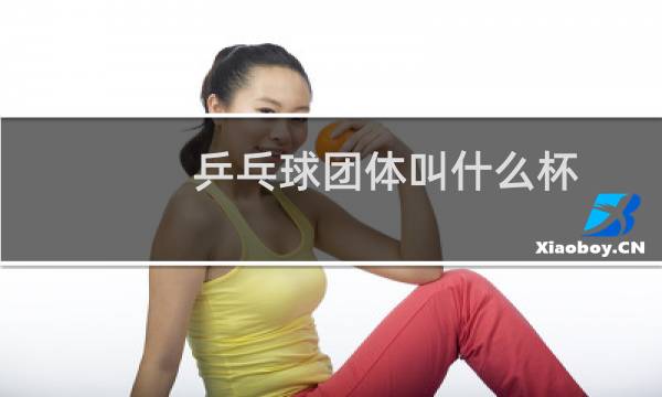 乒乓球团体叫什么杯图片