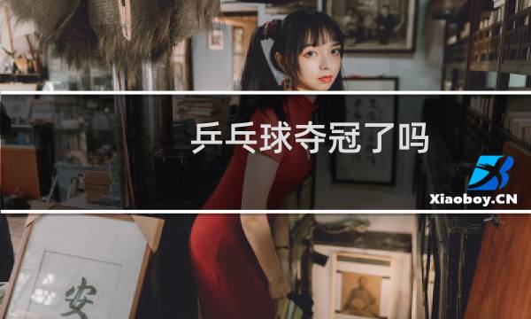 乒乓球夺冠了吗图片