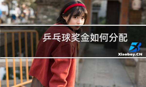 乒乓球奖金如何分配图片