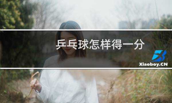 乒乓球怎样得一分图片