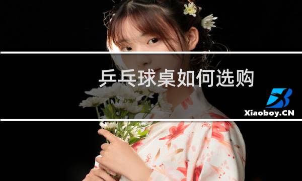 乒乓球桌如何选购图片
