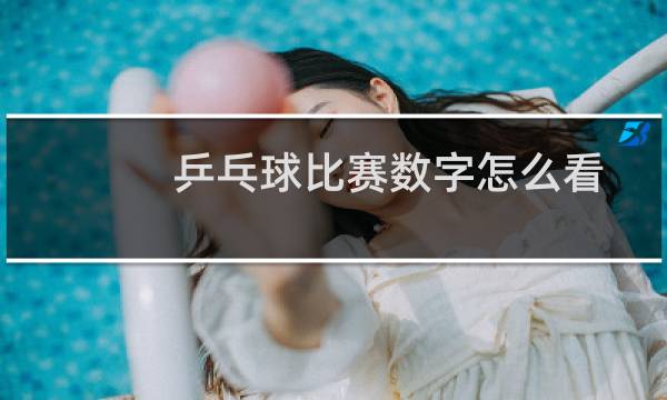 乒乓球比赛数字怎么看图片