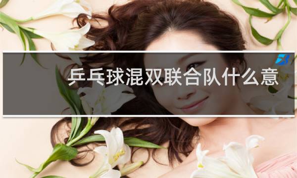 乒乓球混双联合队什么意思图片