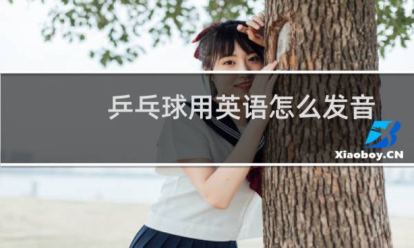 乒乓球用英语怎么发音图片