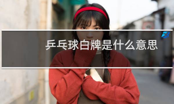 乒乓球白牌是什么意思图片