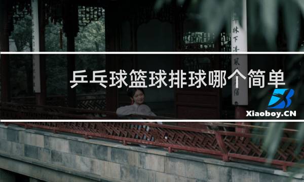 乒乓球篮球排球哪个简单图片
