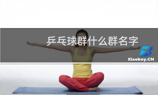 乒乓球群什么群名字图片