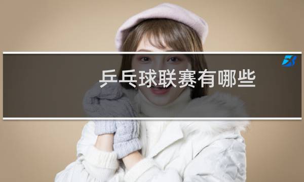 乒乓球联赛有哪些图片