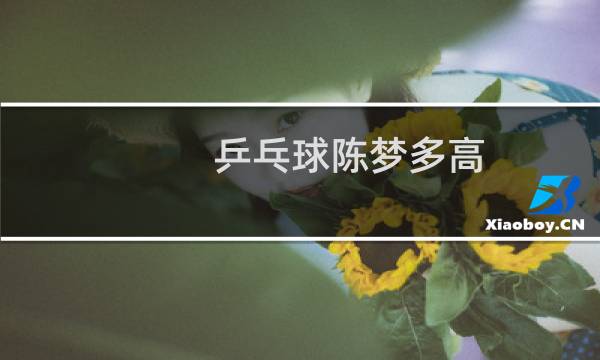 乒乓球陈梦多高图片