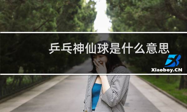 乒乓神仙球是什么意思图片