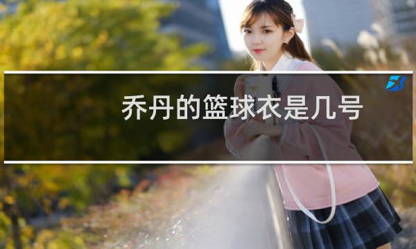 乔丹的篮球衣是几号图片