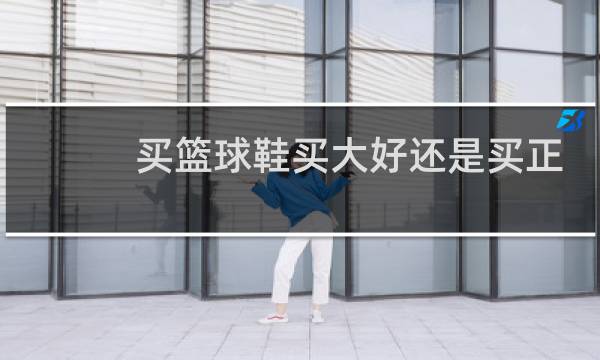 买篮球鞋买大好还是买正好的图片