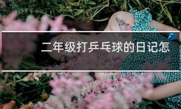 二年级打乒乓球的日记怎么写图片