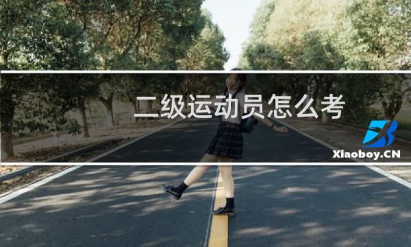 二级运动员怎么考图片