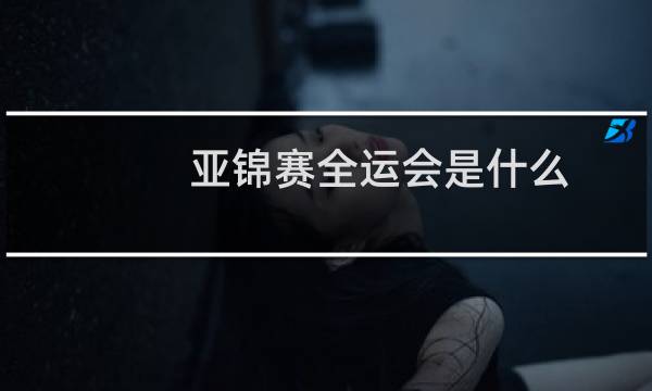 亚锦赛全运会是什么图片