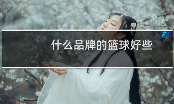 什么品牌的篮球好些图片