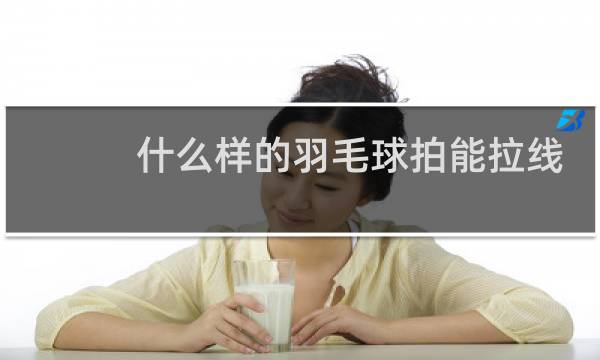 什么样的羽毛球拍能拉线图片