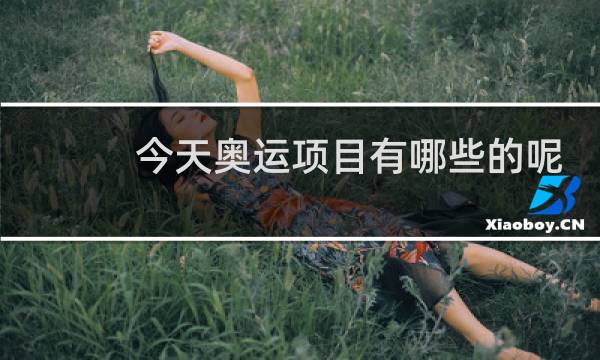 今天奥运项目有哪些的呢图片