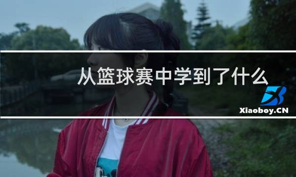 从篮球赛中学到了什么图片