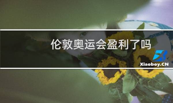 伦敦奥运会盈利了吗图片
