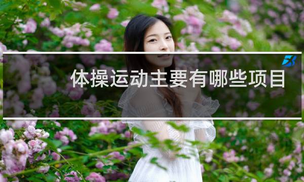 体操运动主要有哪些项目图片