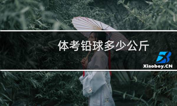 体考铅球多少公斤图片