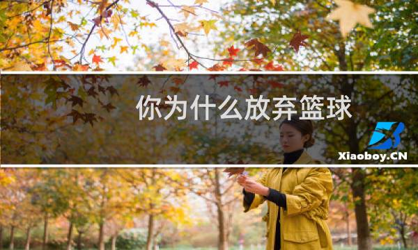 你为什么放弃篮球图片