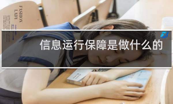 信息运行保障是做什么的图片