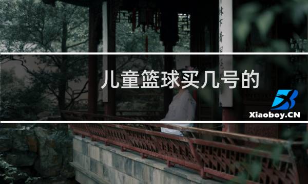 儿童篮球买几号的图片