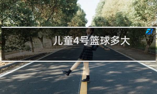 儿童4号篮球多大图片