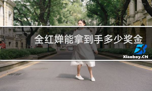 全红婵能拿到手多少奖金图片