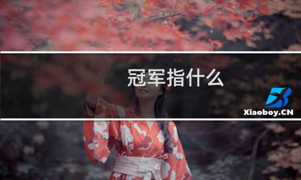 冠军指什么图片