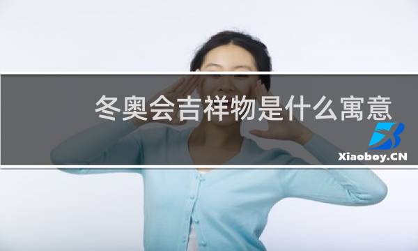 冬奥会吉祥物是什么寓意图片