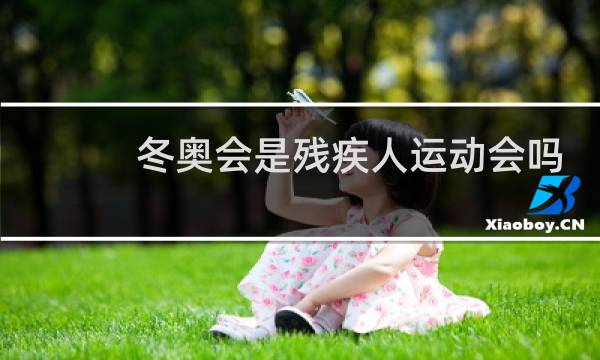 冬奥会是残疾人运动会吗图片
