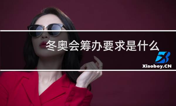 冬奥会筹办要求是什么图片