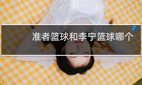 准者篮球和李宁篮球哪个好图片