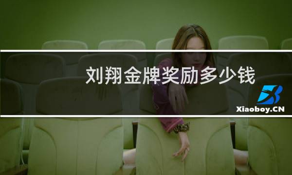 刘翔金牌奖励多少钱图片